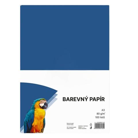 Papír barevný Color A3/80 tmavě modrý 100ks
